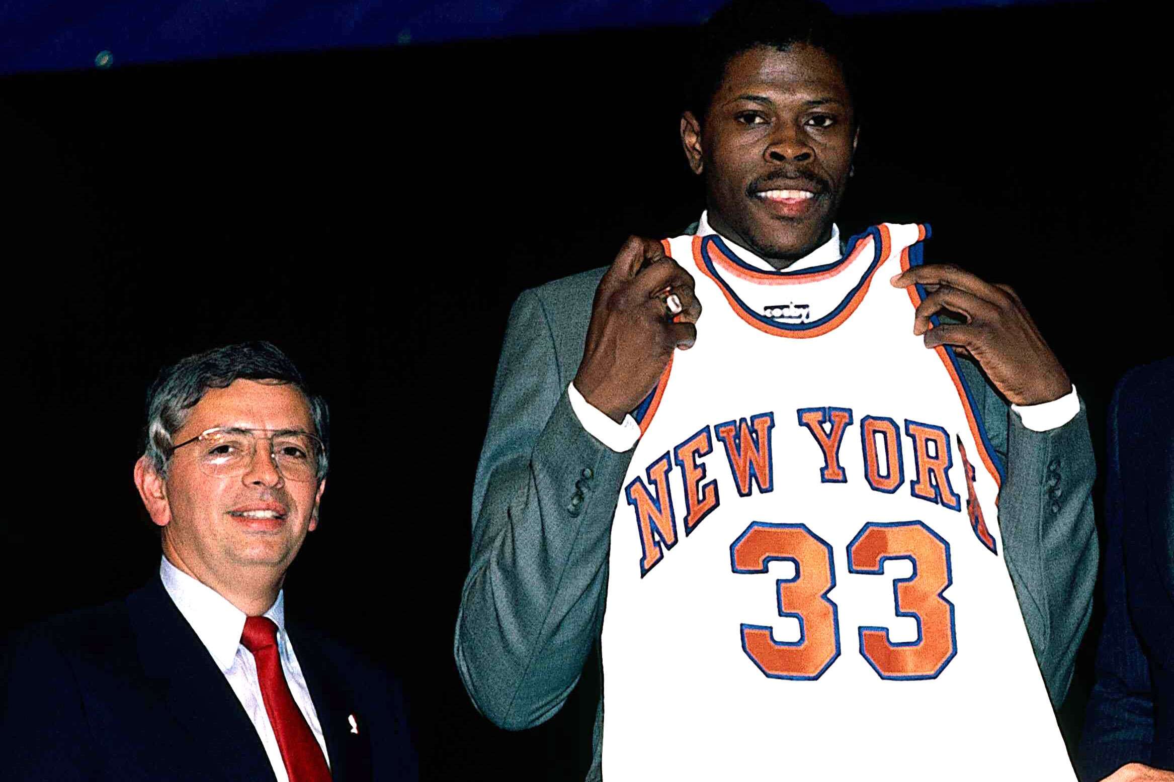 1985 NBA Draft with Patrick Ewing and David Stern