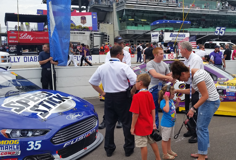Cole Whitt Prior To A Race At The Brickyard In Indianapolis.