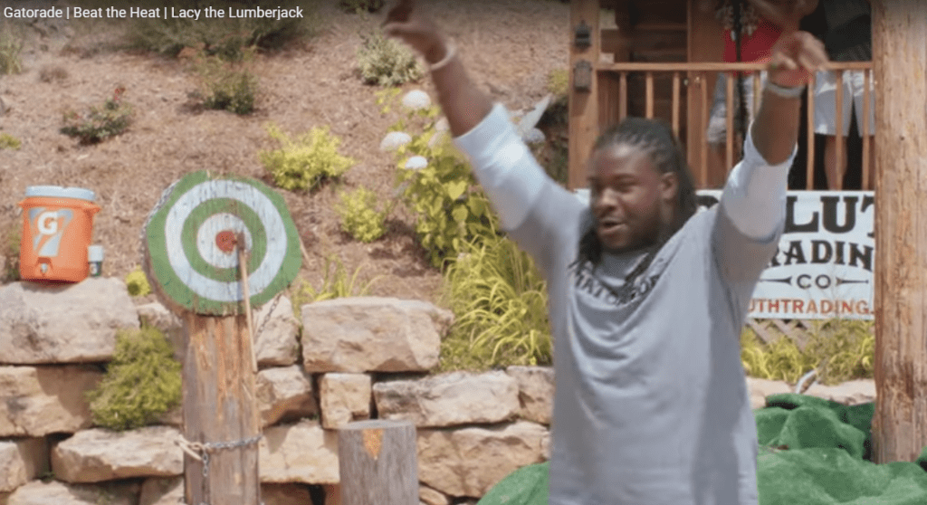 Eddie Lacy as a Lumberjack Video – Gatorade Beat The Heat