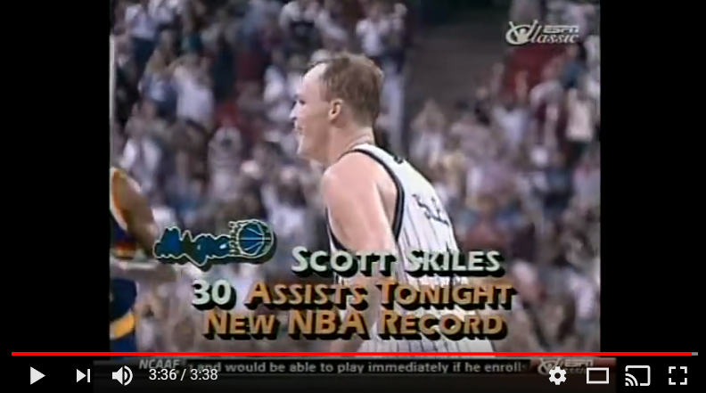 Scott Skiles Assist Record